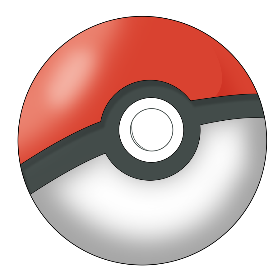 a red and white pokemon pokeball